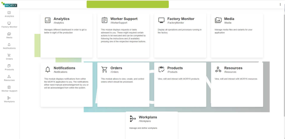 Application dashboard